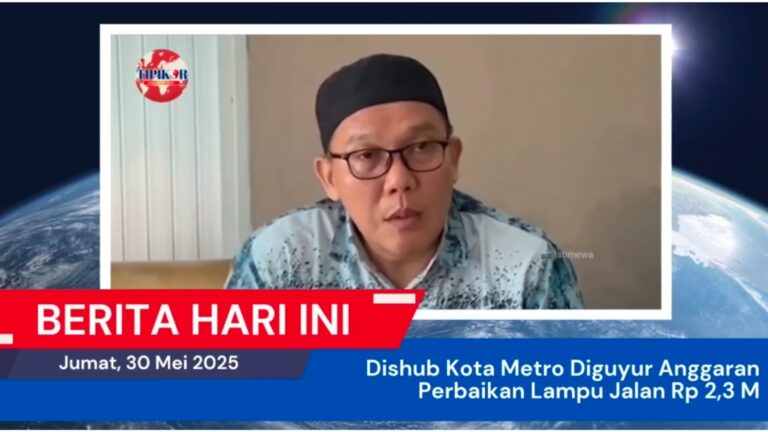 Dishub Kota Metro Diguyur Anggaran Perbaikan Lampu Jalan Rp 2,3 Miliar
