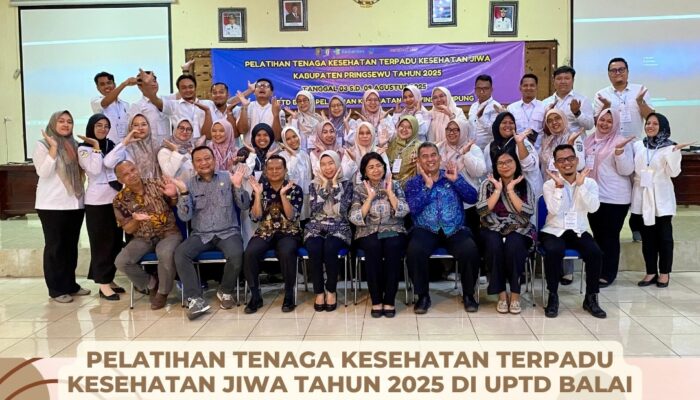 Dinkes Pringsewu Gelar Pelatihan Nakes Terpadu Kesehatan Jiwa
