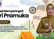 Ucapan Selamat Hari Pramuka ke-64 dari Kadispora Lampung Meiry Harika