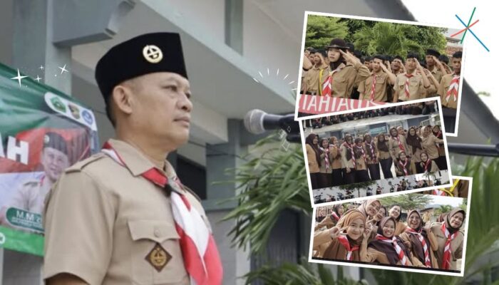 Perayaan Hari Ulang Tahun Pramuka Ke-64 di SMK Negeri 5 Bandar Lampung