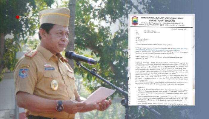Begini Tanggapan Sekda Lampung Selatan Terkait Pemberitaan “Diduga Jadi Lahan Korupsi, Miliaran Anggaran ATK Mengalir ke Oknum Pejabat Setda Lamsel”