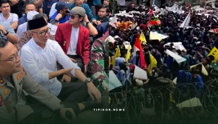 Gubernur Lampung Temui Massa Aksi Aliansi Lampung Melawan