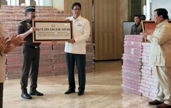 Presiden Prabowo Saksikan Penyerahan Uang Pengganti Kerugian Negara Rp13,2 Triliun Terkait Kasus Korupsi Ekspor CPO