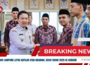 Sekdaprov Lampung Lepas Kafilah STQH Nasional XXVIII Tahun 2025 ke Kendari
