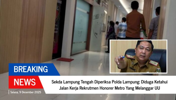 Malam yang Menegang! Sekda Lampung Tengah Diperiksa Polda Lampung
