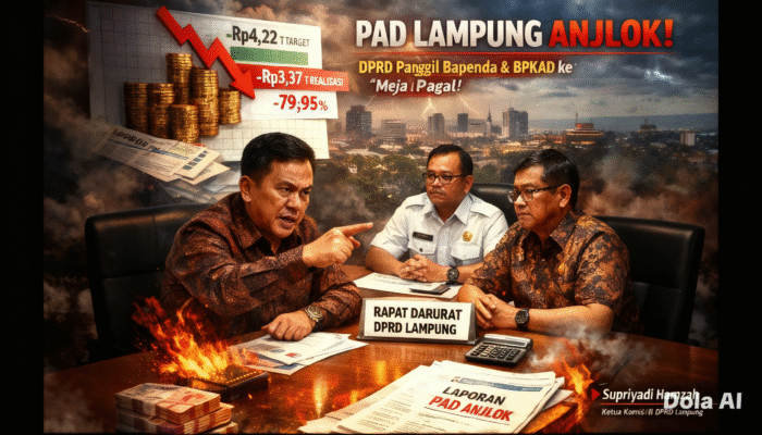 PAD Lampung Anjlok! DPRD Panggil Bapenda–BPKAD ke “Meja Panas”