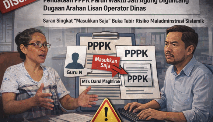 Pendataan PPPK Paruh Waktu Jati Agung Diguncang Dugaan Arahan Lisan Operator Dinas