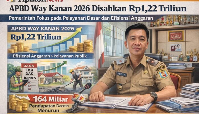 APBD Way Kanan 2026 Disahkan Rp1,22 Triliun, Pemerintah Fokus pada Pelayanan Dasar dan Efisiensi Anggaran