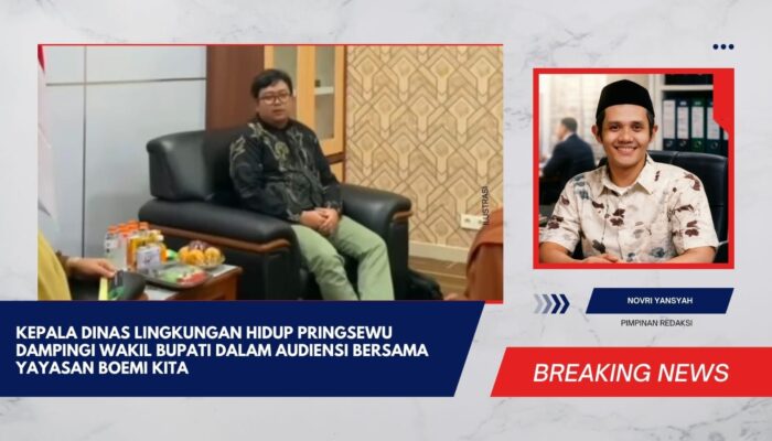 Kepala Dinas Lingkungan Hidup Pringsewu Dampingi Wakil Bupati dalam Audiensi Bersama Yayasan Boemi Kita