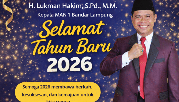 Kepala MAN 1 Bandar Lampung Sampaikan Ucapan Selamat Tahun Baru 2026