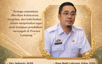 MKKS SMA Provinsi Lampung Sampaikan Ucapan Selamat kepada Kepala Bidang Pembinaan SMA Disdikbud Provinsi Lampung