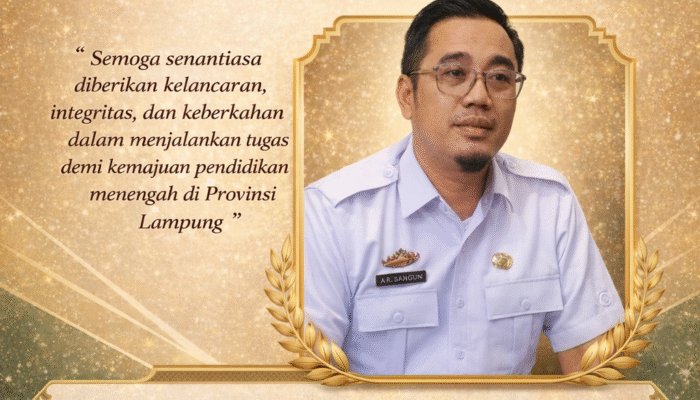 MKKS SMA Provinsi Lampung Sampaikan Ucapan Selamat kepada Kepala Bidang Pembinaan SMA Disdikbud Provinsi Lampung