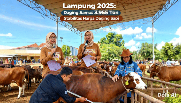 Pemprov Lampung Tegaskan Pasokan Daging Sapi Aman, Neraca 2025 Surplus