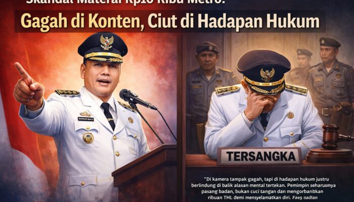 Skandal Materai Rp10 Ribu Metro: Gagah di Konten, Ciut di Hadapan Hukum