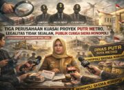 Tiga Perusahaan Kuasai Proyek Dinas PUTR Kota Metro, Dugaan Skema Monopoli Mencuat