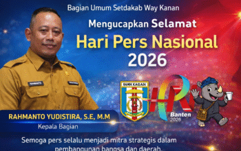 Bagian Umum Setdakab Way Kanan Ucapkan Selamat Hari Pers Nasional 2026