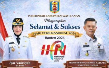 Setdakab Way Kanan Ucapkan Selamat Hari Pers Nasional 2026