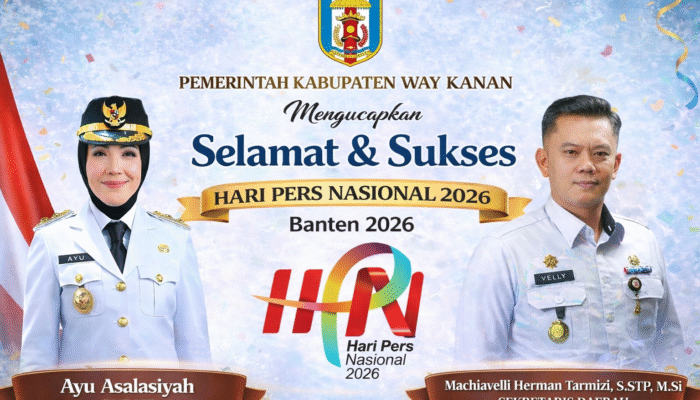 Setdakab Way Kanan Ucapkan Selamat Hari Pers Nasional 2026