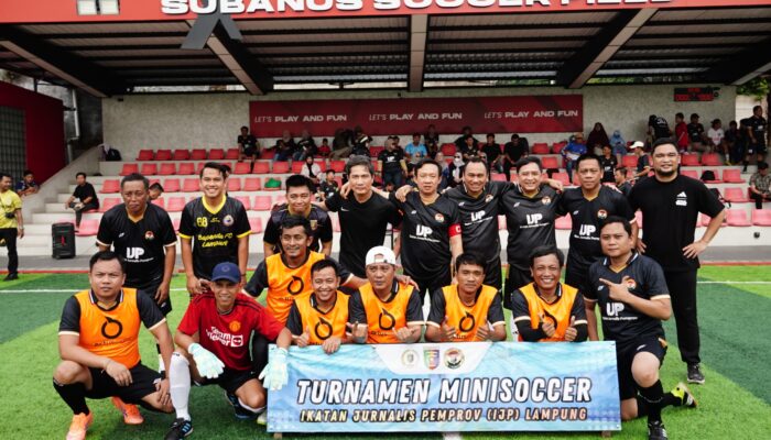 Lewat Mini Soccer, Pemprov Lampung dan Jurnalis Perkuat Sinergi Pembangunan Daerah