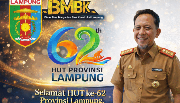 HUT ke-62 Lampung, BMBK Tegaskan Komitmen Percepat Pembangunan Infrastruktur