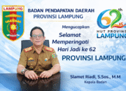 Bapenda Provinsi Lampung Ucapkan Selamat Hari Jadi ke-62 Provinsi Lampung