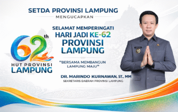 Sekda Provinsi Lampung Sampaikan Makna Tiga Cita dalam Peringatan HUT ke-62