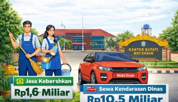 Sekretariat Daerah Way Kanan Anggarkan Rp10,5 Miliar untuk Sewa Kendaraan Dinas Tahun 2026