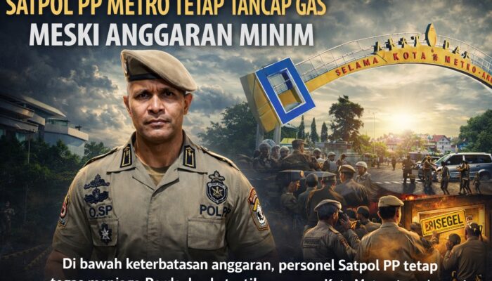 Satpol PP Metro Tetap Tancap Gas, Meski Anggaran Minim