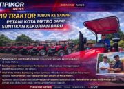 19 Traktor Turun ke Sawah, Petani Kota Metro Dapat Suntikan Kekuatan Baru