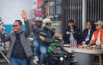 Jabat Tangan Ride Meriah di Bandar Lampung, Kepala Bapenda Gaungkan Keselamatan Berkendara dan Solidaritas Komunitas