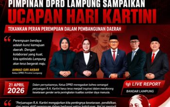 Pimpinan DPRD Lampung Sampaikan Ucapan Hari Kartini, Tekankan Peran Perempuan dalam Pembangunan