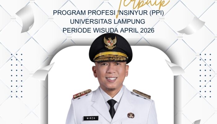 BPKAD Lampung Ucapkan Selamat kepada Gubernur Lampung sebagai Lulusan Terbaik PPI Unila