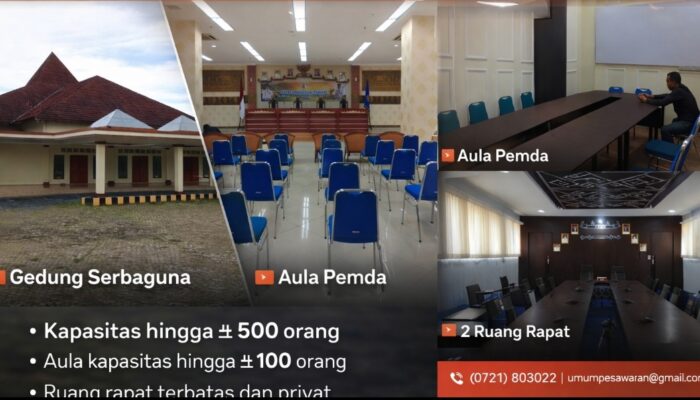 Butuh tempat acara RESMI, NYAMAN, dan TERJANGKAU? Pemkab Pesawaran Hadirkan Sewa Gedung dan Ruang Rapat Berkualitas