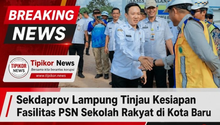 Sekdaprov Lampung Tinjau Kesiapan Fasilitas PSN Sekolah Rakyat di Kota Baru