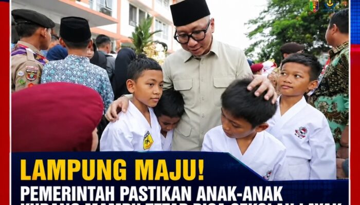 Lampung Maju! Pemerintah Pastikan Anak-anak Kurang Mampu Tetap Bisa Sekolah Layak