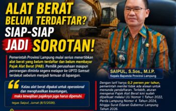 ALAT BERAT BELUM TERDAFTAR? SIAP-SIAP JADI SOROTAN!