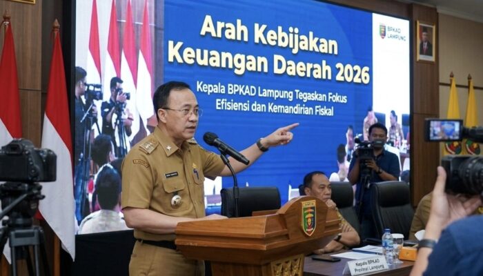 Arah Kebijakan Keuangan Daerah 2026, Kepala BPKAD Lampung Tegaskan Fokus Efisiensi dan Kemandirian Fiskal