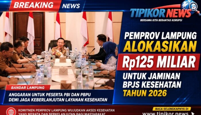 Pemprov Lampung Alokasikan Rp125 Miliar untuk Jaminan BPJS Kesehatan Tahun 2026