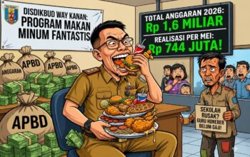 Disdikbud Way Kanan “Kenyang” Duluan, Anggaran Makan Minum Tembus Rp1,6 Miliar!