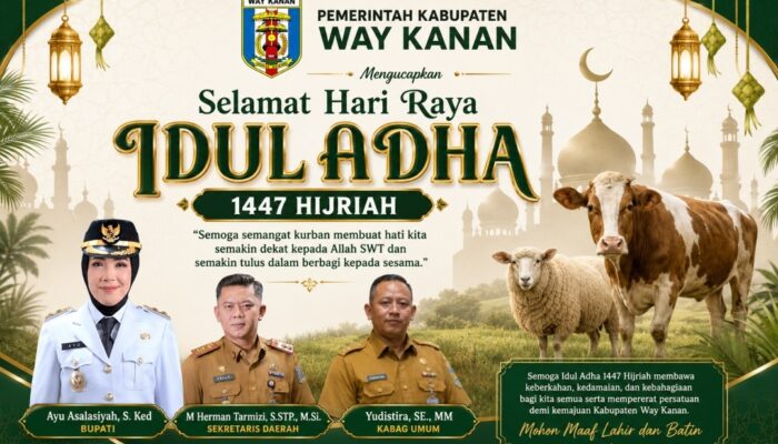 Pemkab Way Kanan Harapkan Idul Adha Membawa Keberkahan bagi Masyarakat