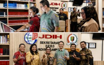 Dorong Transparansi Hukum, Sekretariat DPRD Lampung Terima Kunjungan JDIH DPD RI