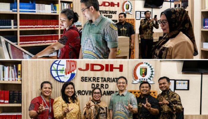 Dorong Transparansi Hukum, Sekretariat DPRD Lampung Terima Kunjungan JDIH DPD RI