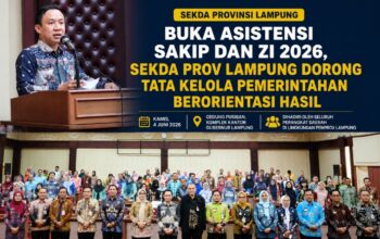 Buka Asistensi SAKIP dan ZI 2026, Sekdaprov Lampung Dorong Tata Kelola Pemerintahan Berorientasi Hasil