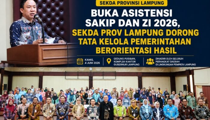 Buka Asistensi SAKIP dan ZI 2026, Sekdaprov Lampung Dorong Tata Kelola Pemerintahan Berorientasi Hasil