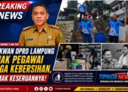 Sekwan DPRD Lampung Ajak Pegawai Jaga Kebersihan, Simak Keseruannya!