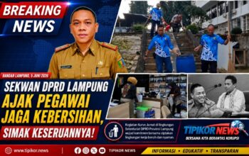 Sekwan DPRD Lampung Ajak Pegawai Jaga Kebersihan, Simak Keseruannya!