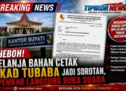 Heboh! Belanja Bahan Cetak BKAD Tubaba Jadi Sorotan, Pemkab Langsung Buka Suara