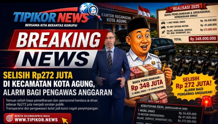 Selisih Rp272 Juta di Kecamatan Kota Agung, Alarm Bagi Pengawas Anggaran