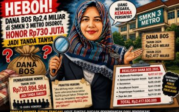 BONGKAR! Anggaran Multimedia Rp537 Juta di SMKN 3 Metro, Publik Minta Transparansi