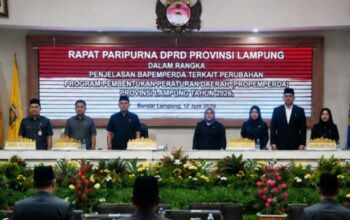 DPRD Provinsi Lampung Tetapkan Perubahan Propemperda Tahun 2026